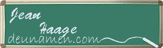 Jean Haage Visitenkarte